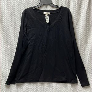 Zenana Signature Black New Long Sleeved Tee Size 3X